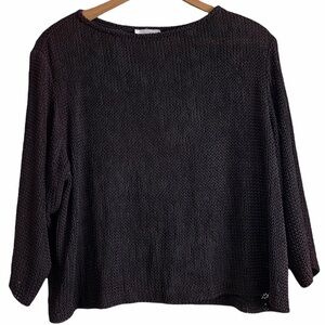 Sarah Arizona Black Top Size Large